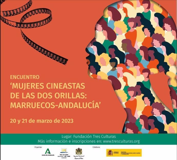 Imagen del cartel del encuentro 'Mujeres Cineastas de las dos orillas: Marruecos-Andalucía'.