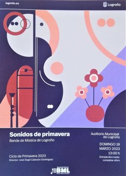 La Banda de Música de Logroño ofrece tres conciertos en marzo, abril y mayo dentro del ciclo Primavera 2023
