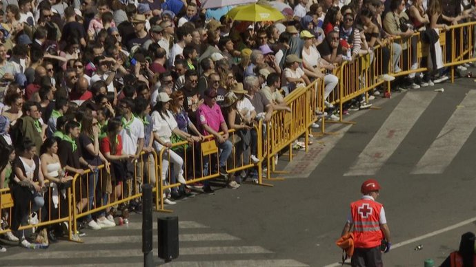 Imagen de una 'masclet' de las Fallas 2023