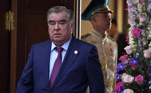 Archivo - El presidente de Tayikistán, Emomali Rahmon