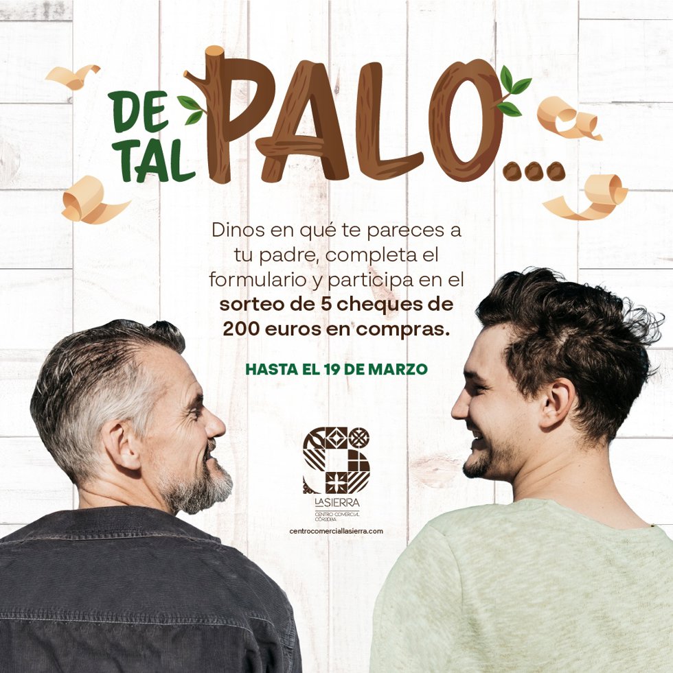 Cartel de la actividad 'De tal palo...'.