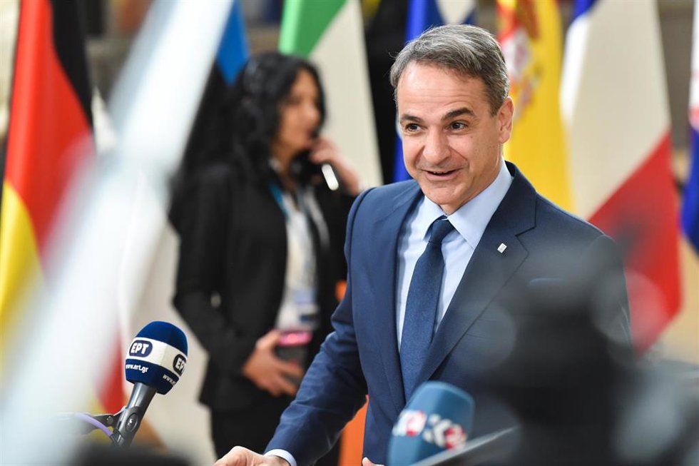 Archivo - El primer ministro de Grecia, Kyriakos Mitsotakis