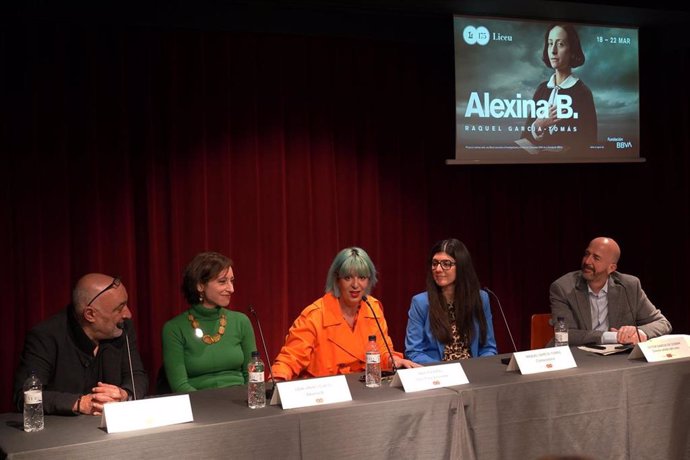 Rueda de prensa de presentación de la obra 'Alexina B.' en el Liceu.