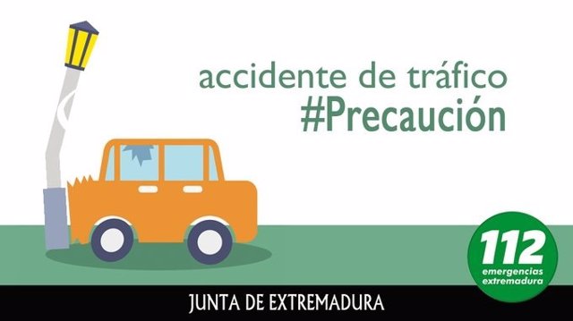 Archivo - Precaución ante accidente de tráfico.