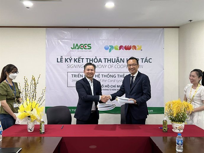 JACCS & OpenWay signing ceremony of cooperation. Implementation of the Card system Way4 Translations not required for approval.