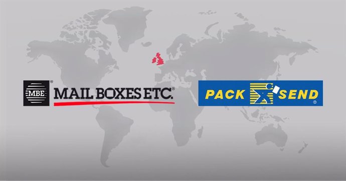 Fotomontaje de Mail Boxes Etc. y PACK & SEND.