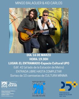 Cartel de 'Cultura Mínima', iniciativa de la Pablo de Olavide de Sevilla.