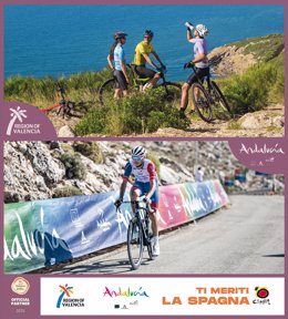 España promociona el cicloturismo en la edición 2023 de la clásica jornada ciclista Milano-Sanremo