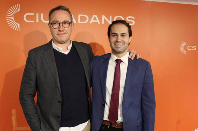 Los candidatos de Ciudadanos a Logroño, Eduardo Peña, y la Presidencia de La Rioja, Ángel Íñiguez