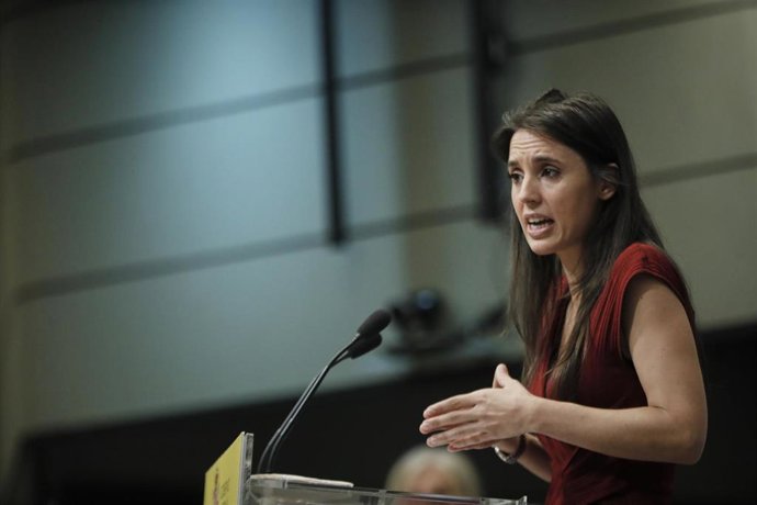 Archivo - La ministra de Igualdad, Irene Montero