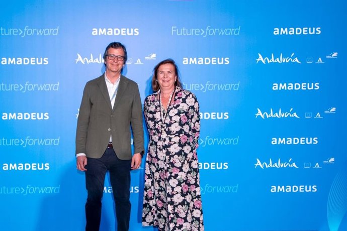 La secretaria general para el Turismo, Yolanda de Aguilar, en la inauguración de la Convención de Directivos de Amadeus que se celebra en Sevilla.