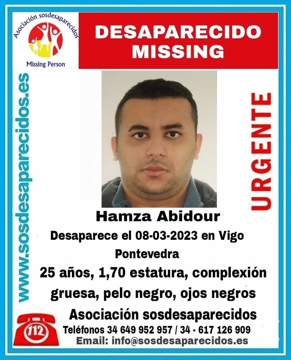Imagen del desaparecido en Vigo.