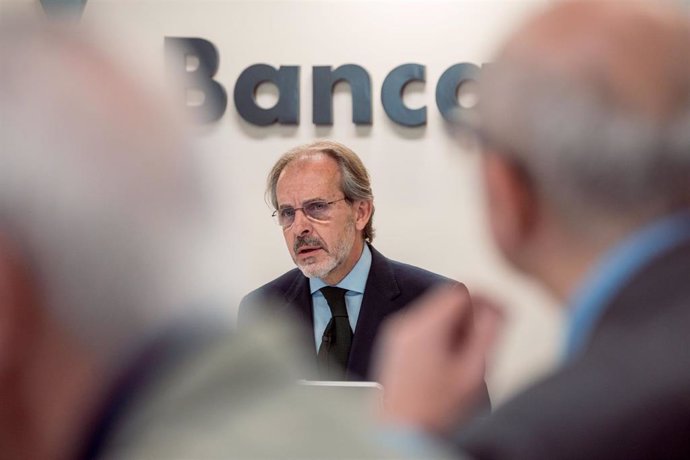 El consejero delegado de Banca March, José Luis Acea, durante la presentación de sus resultados anuales de 2022, en la sede de Banca March, a 14 de marzo de 2023, en Madrid (España). La entidad financiera cerró el 2022 con un beneficio neto de 161,3 mil