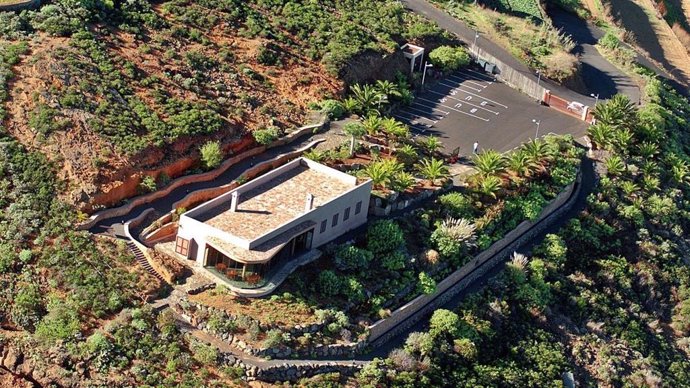 Imagen aérea del Albergue del Mazapé, situado en el muncipio de San Juan de la Rambla, en Tenerife