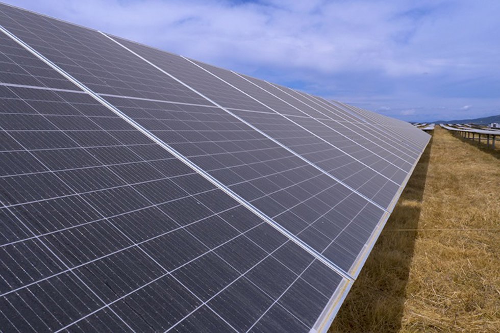 Archivo - Planta fotovoltaica.