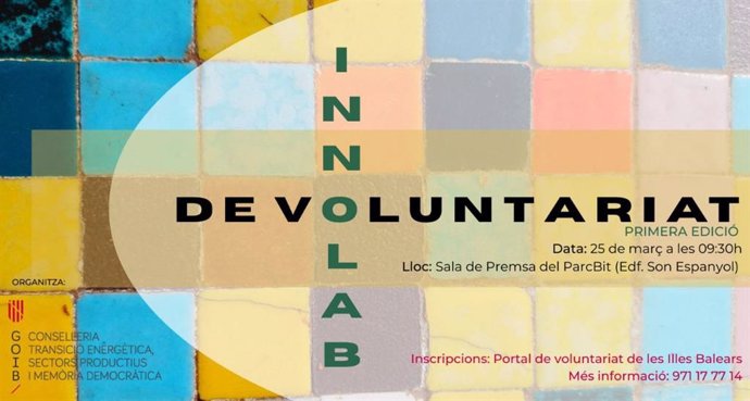 Cartel del Innolab de Voluntariado Baleares 2023.