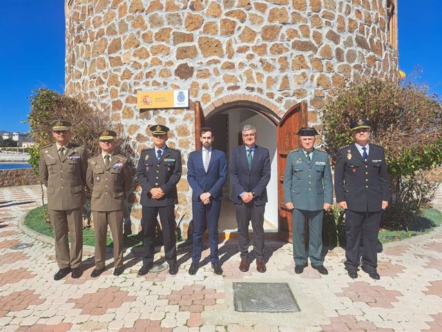 El secretario de Estado de Seguridad, Rafael Pérez, en su visita a Ceuta