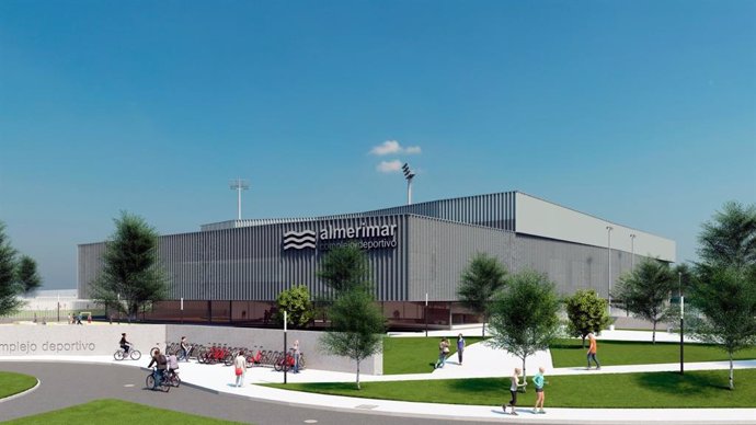 Diseño del nuevo pabellón de deportes de Almerimar.