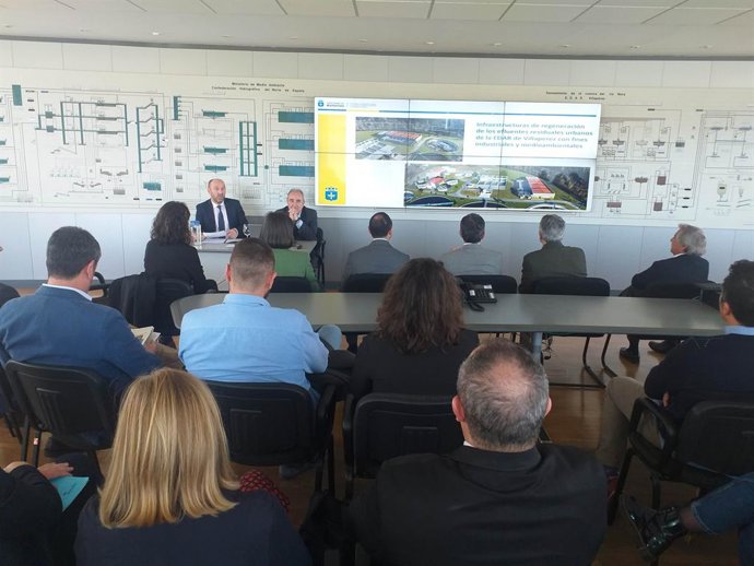 Jornada sobre agua y economía circular celebrada en la depuradora de Villaperi