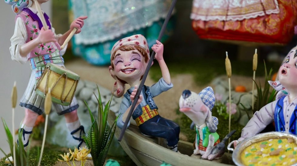 Detalle de la escena de la Falla Almirante Cadarso, Ninot Indultat Infantil 2023