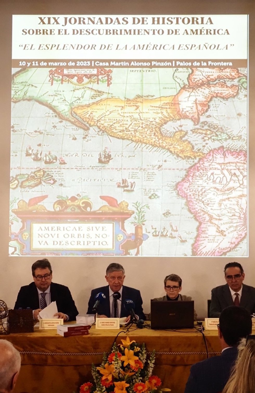 Inauguradión de las XIX Jornadas de Historia de Palos de la Frontera (Huelva).