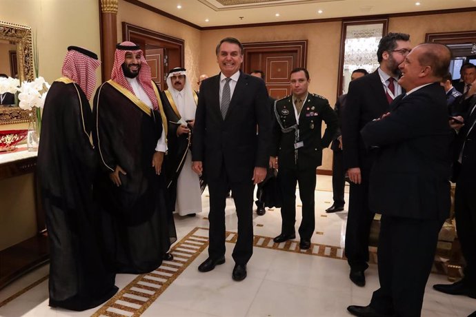 Archivo - El expresidente Jair Bolsonaro en Riad, Arabia Saudí