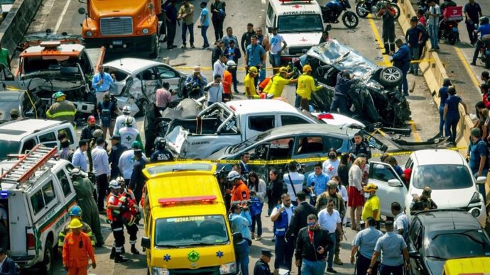 Accidente de tráfico en El Salvador