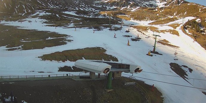 Imagen de hoy de la estación de esquí de Valdezcaray