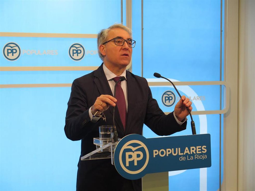 Archivo - El portavoz del Grupo Popular en el Parlamento de La Rioja, Jesús Ángel Garrido