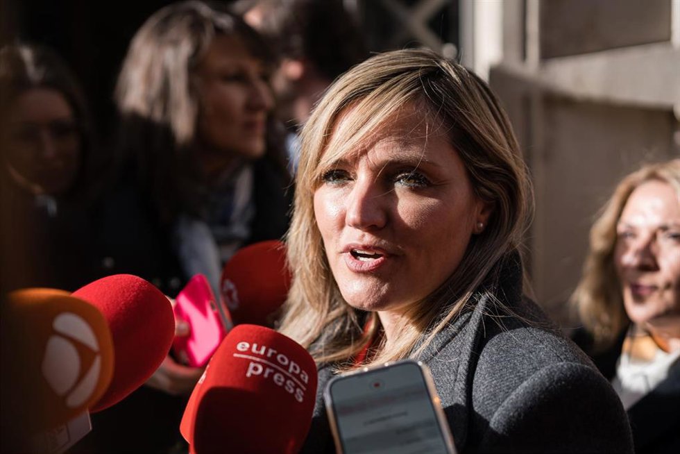 La portavoz nacional de Ciudadanos, Patricia Guasp, atiende a medios.