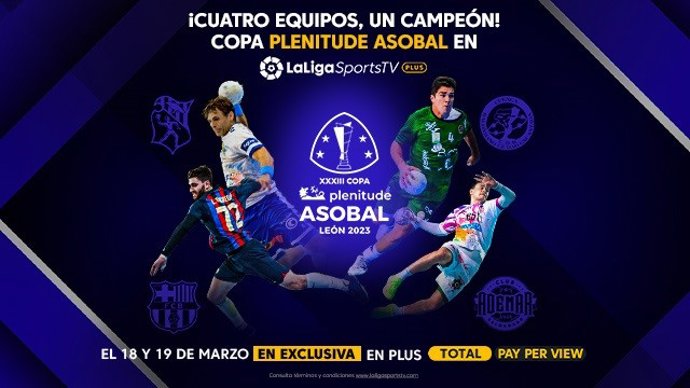 Imagen promocional de LaLigaSportsTV para la emisión de la Copa ASOBAL