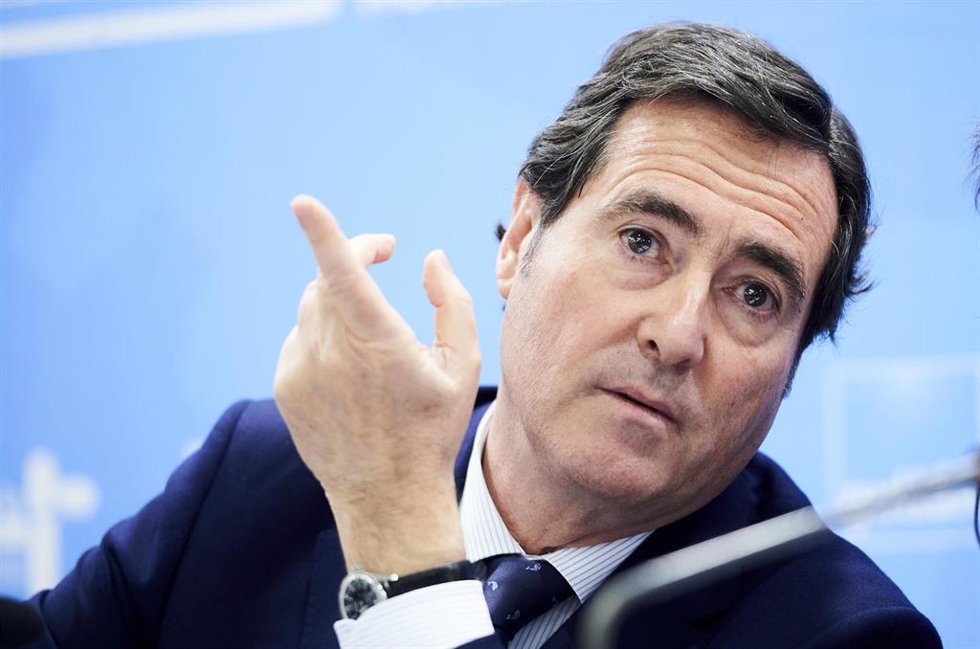 Archivo - El presidente de la patronal CEOE, Antonio Garamendi