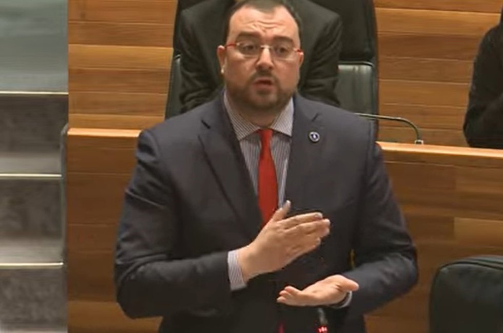 El presidente del Principado, el socialista Adrián Barbón