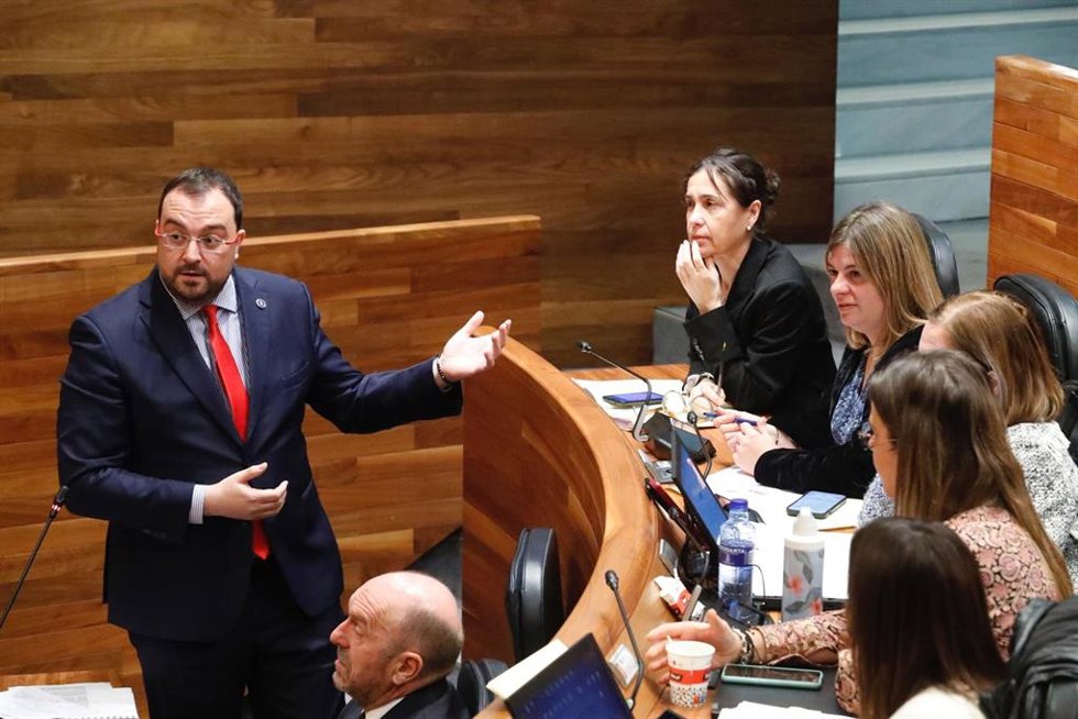 El presidente del Principado, Adrián Barbón