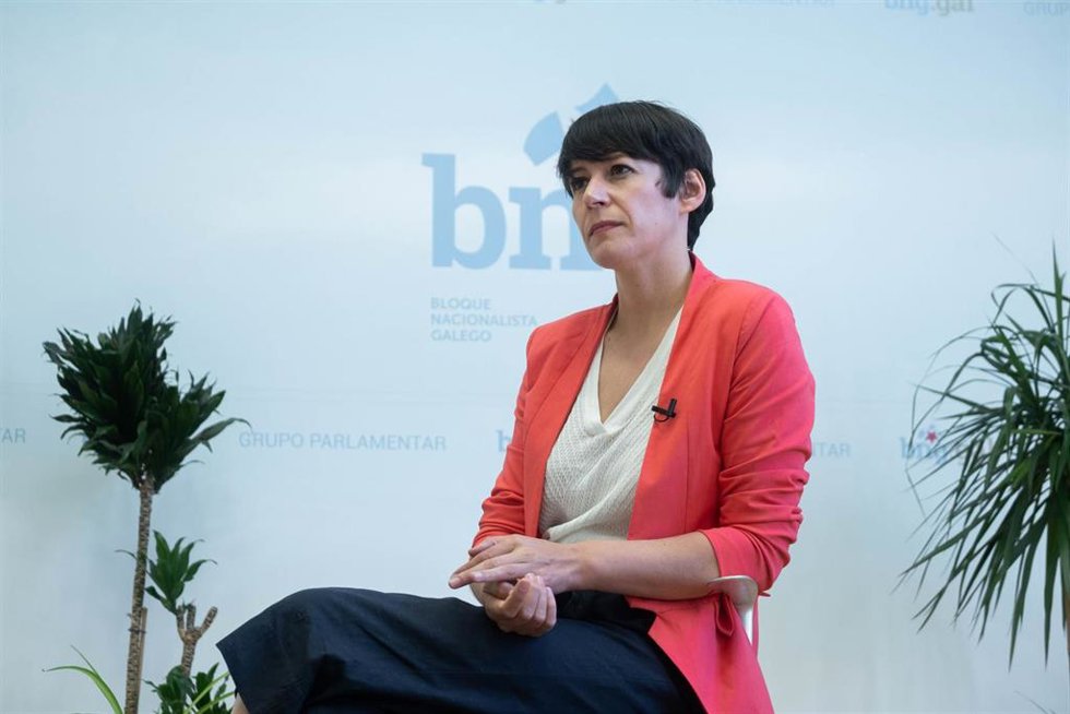 Archivo - La portavoz nacional del BNG, Ana Pontón, durante una entrevista para Europa Press en el Parlamento de Galicia, a 15 de julio de 2021, en Santiago de Compostela, A Coruña, Galicia (España).