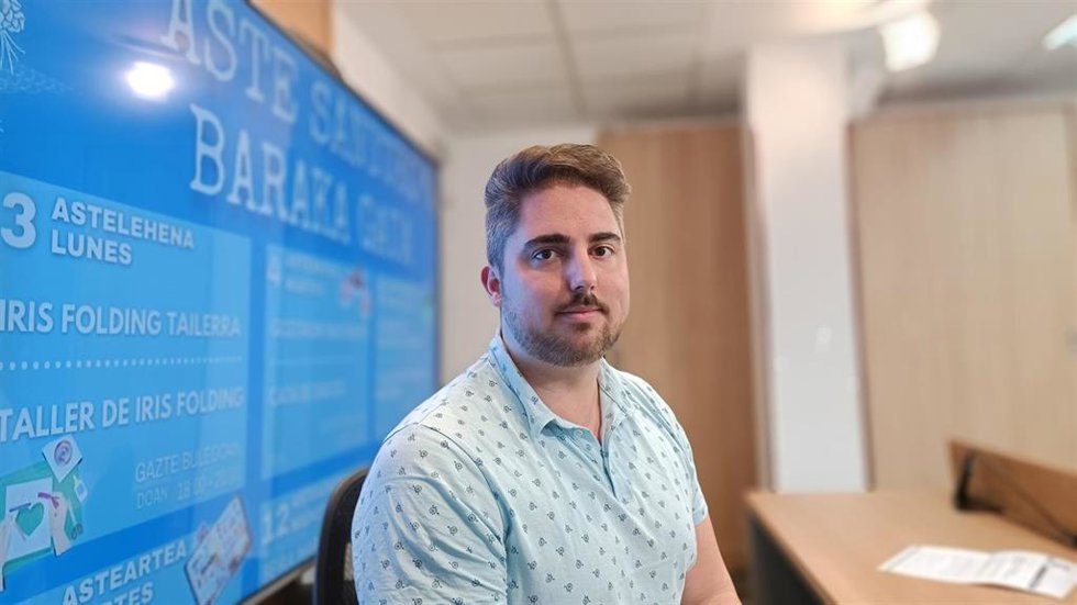 Jonathan Martín, concejal de Juventud de Barakaldo.