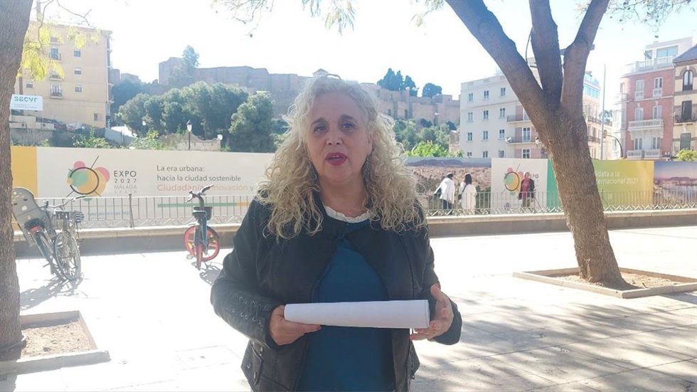 La coordinadora local de Izquierda Unida Málaga, concejala en el Ayuntamiento de Málaga y candidata a la Alcaldía, Remedios Ramos
