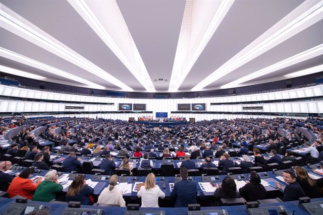 Sesión de votación en la sede del Parlamento Europeo en Estrasburgo.