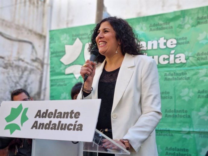 Sandra Heredia, concejal y candidata de Adelante Andalucía a la Alcaldía de Sevilla, en foto de archivo.
