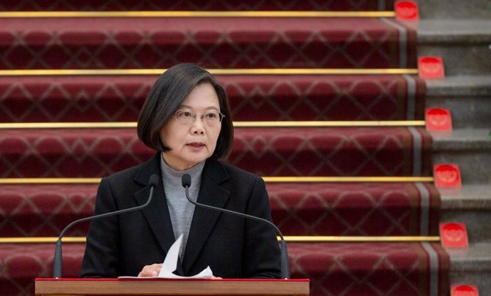 Archivo - La presidenta de Taiwán, Tsai Ing Wen.