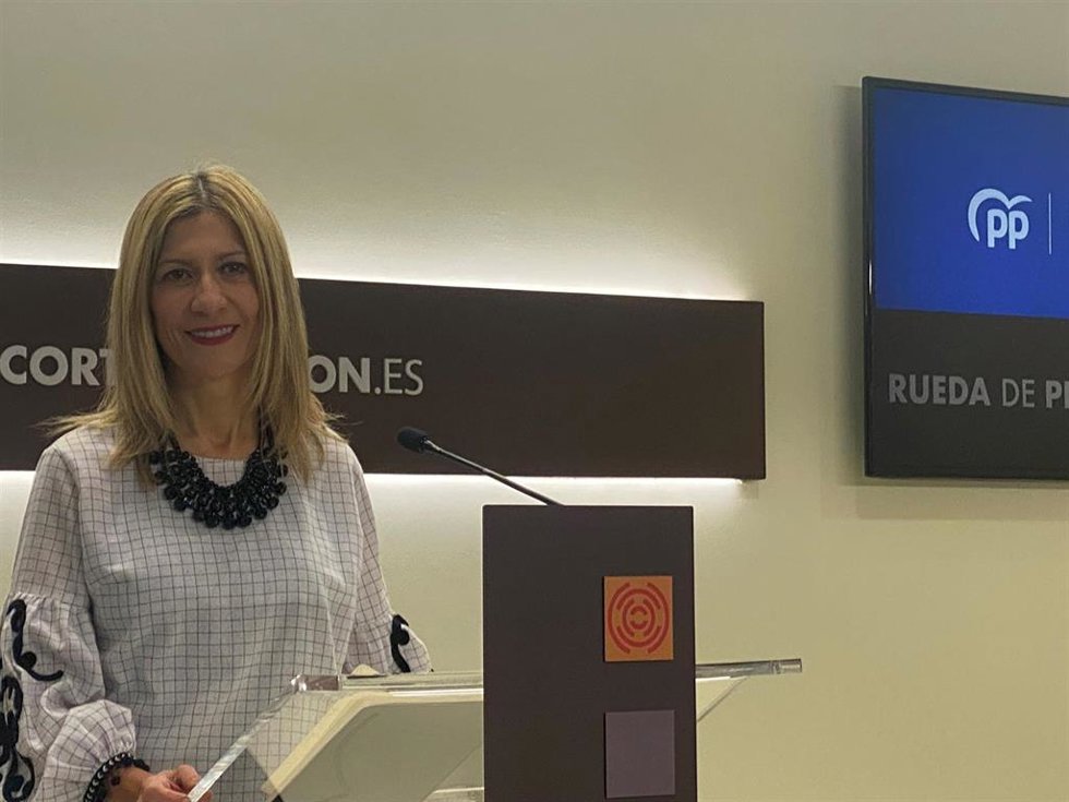 La portavoz del PP en las Cortes de Aragón, Mar Vaquero.