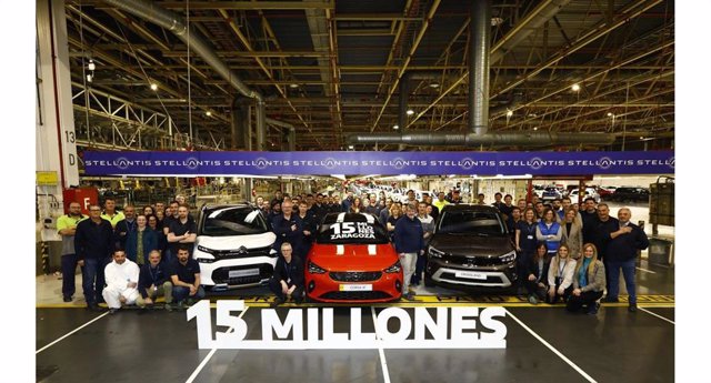 La factoría de Stellantis en Figueruelas (Zaragoza) produce su vehículo 15 millones.