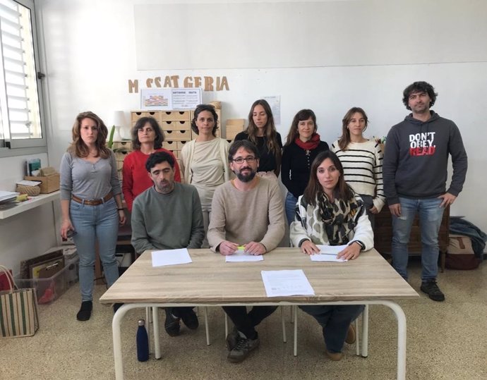 Representantes de la 'Red contra la segregación escolar en Palma'