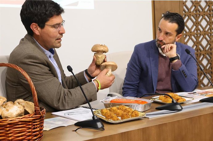 Ramón Díaz Farias y Ricardo Cabezas, en la presentación de la Feria Transfronteriza del Gurumelo.