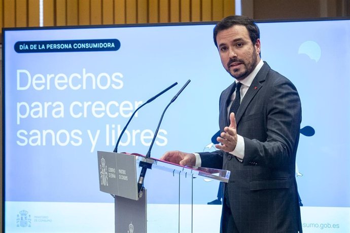 El ministro de Consumo, Alberto Garzón