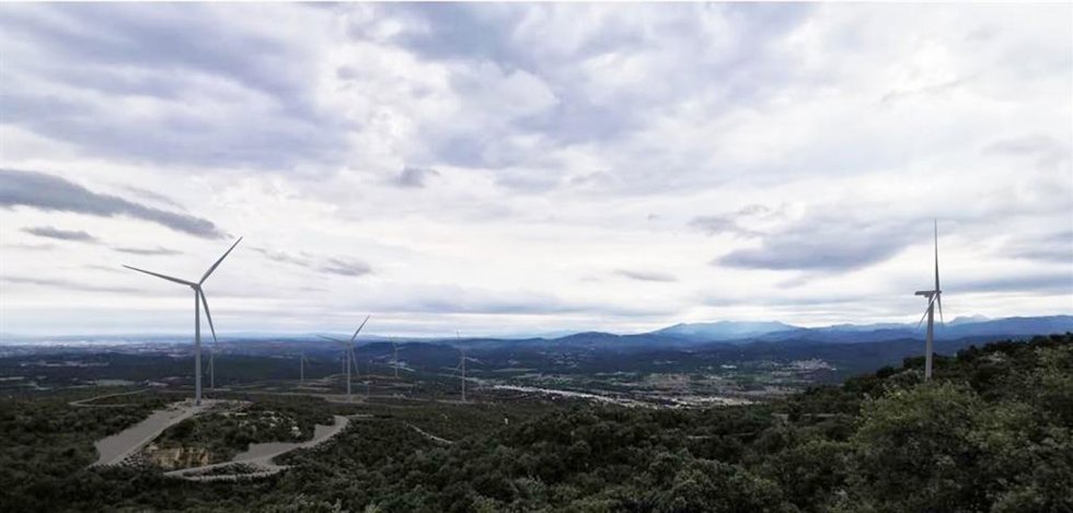 Archivo - Imagen de la proyección de cómo quedaría la ubicación del parque eólico Galatea