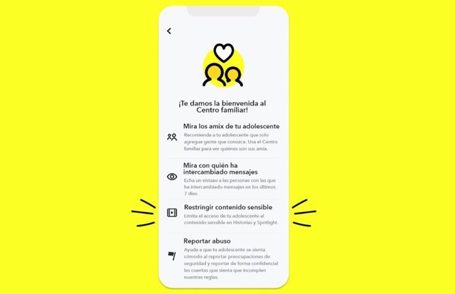 'Controles De Contenido' En El 'Centro Familiar' De Snapchat