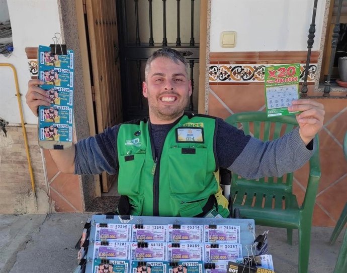 El vendedor de la ONCE Jesús Valverde.