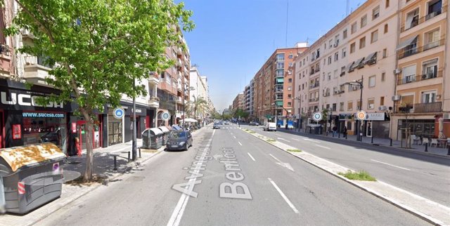 Imagen de la avenida Cardenal Benlloch de València