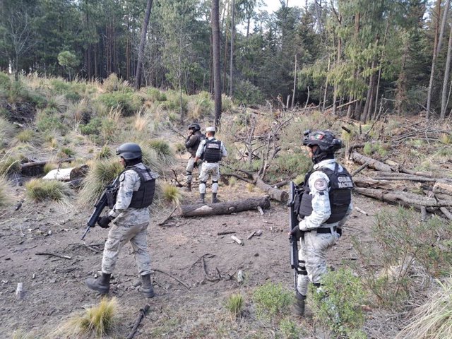 Efectivos de la Guardia Nacional de México